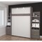 Bestar Cielo 99W Full Murphy Bed with Floating Shelves and Drawers (98W), Bark Grey & White 80891-47 - alternate 4